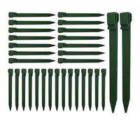 22 Pezzi 24cm Robusti Picchetti in plastica,Picchetti bordo erboso fissaggio erbacce,Impieghi Gravosi Picchetti Tenda Picchi Ancoraggio,Chiodi Terra con Ganci,per pavimenti