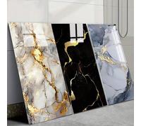 22 pezzi/50 pezzi Piastrelle adesive impermeabili in finta marmo - Adesivi murali, piastrelle da parete facili da strappare e incollare - Salotto, cucina, portellone, bagno, carta da parati domestica,