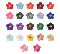 22 pezzi applique fiori di girasole, toppe da ricamo, accessori di moda per la decorazione di abbigliamento, possono essere utilizzati per cucire o stirare.