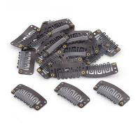 22 Pezzi clip per extension per capelli, fermagli per extension per capelli, fermagli clip in hair extension, 3.3 cm, per parrucche fisse, posticci, extension fai da te