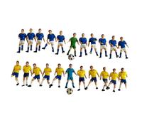 22 pezzi di calciatore in miniatura figure mini uomini di calcio per scena