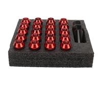 22 pezzi di dadi a corona conici con chiave a manica, set di dadi per ruote in acciaio legato forgiato, dadi a corona antifessurazione per, (M12x1,25)