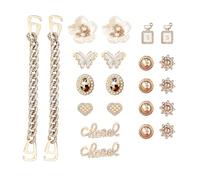 22 pezzi di decorazioni per scarpe con fiore di diamante, scarpe grotte con fiore e fibbie per scarpe, decorazioni creative fai da te, accessori per diamanti alla moda per scarpe grotta, sandali con
