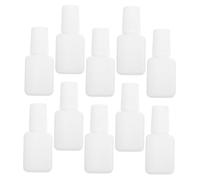 22 Pezzi Flacone per Unghie Bianco 10ml in Plastica | Tappo a Vite Ben Sigillato, Leggero e Facile da Usare, Contenitore Ricaricabile per Piccole Dosi