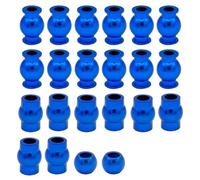 22 pezzi in lega di alluminio testa a sfera RC parti di aggiornamento per ARRMA 1/10 Senton/Granito/Typhon 4x4 550, Big Rock/Vorteks 4x4 3S RC auto (blu)