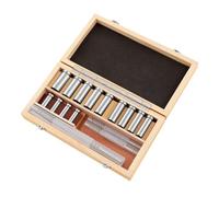 22 Pezzi Kit Broccia per Chiavetta, Set di Utensili da Taglio per Chiavetta Hss, 5 Spessori, 13 Boccole, Set di Spessori per Boccole con Collare Metrico, Utensili Industriali per Tornio