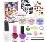 22 Pezzi Kit Tatuaggi Glitter per Bambini, Set Tatuaggi Glitter Halloween, Tatuaggi Impermeabili Kit Tatuaggi Flash per Ragazzi, Ragazze e Festa, Regali per Halloween e Carnevale