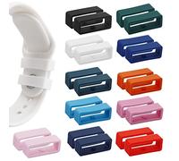 22 Pezzi Passanti per orologio, cinturino per orologio, cinturino per orologio, supporto per anello di fissaggio del cerchio, anello di ricambio in silicone per orologi sportivi intelligenti