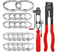 22 Pezzi Set Di Fascette Fascetta Stringitubo, Pinza per Fascette Auto, Regolabi