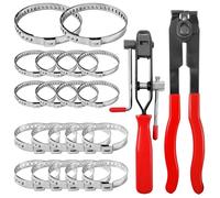 22 pezzi Set di Fascette Fascetta Stringitubo Pinza per Fascette Auto Regolabili