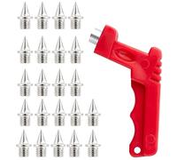 22 Pezzi Sprint Ricambio Spikes, Ricambio Spikes Corsa, Spikes Sostituzione con Chiave Inglese per Scarpe, per Scarpe Sportive, Pista in Gomma, Sprint 100-400 Metri, Lunghezza 7mm, Diametro 5mm