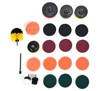 22 - Piece Drill Brush Attachment Kit, Electric Cleaning Brush Set with Sponge Scrubber Pads, Power Scrub Pad for Tile Grout, Bathtub, Stove, Oven, Floor and Cracks