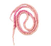 22 POLLICI Dreadlocks morbidi con doppie punte Nepal Lana sintetica Treccia Extension for capelli Hip-hop Dreads fatti a mano(M Tomato)