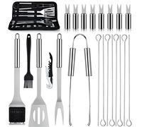 22 PZ BBQ In Acciaio Inox Grill Accessori Set Grill Strumento Grigliatura Accessori Grill Utensili Set Per Campeggio Barbecue