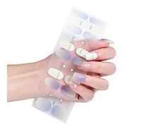 22 pz/confezione avvolge le donne polacche strisce multicolori autoadesive per unghie adesive strisce acriliche