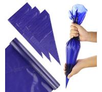 22 sac à poche di alta qualità, spesse e resistenti, 53,3 cm, facili da usare, per decorazioni fai da te di torte e dessert (blu scuro)
