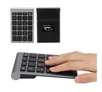 22 Tasti Numerici Tastiera, Portatile 2,4 G di Numeri Wireless con Ricevitore USB, per Immissione dei Dati di contabilità Finanziaria, Laptop PC Notebook (Grigio ferro)