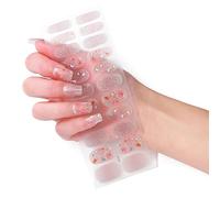 22 Tipici/fogli Strisce Per Smalto Donne Adesivi A Colori Caldi Auto-impacchi Adesivi Gel D'arte