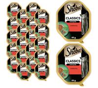 22 x 85 g SHEBA Classics cibo umido con paté di manzo per gatti adulti