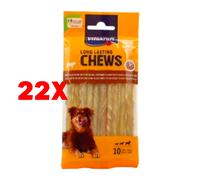 22 X Vitakraft Chews Bastoncini Arrotolati Masticabili Per Cane 12,5cm 10 Pezzi