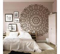 220 cm gigante mandala enorme fiore rotondo tradizionale stencil stencil modelli riutilizzabili pittura per pareti decorare sulla parete dimensioni decorative mobili per dipingere lavatrice stucco