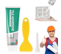 220 g di colla per piastrelle forte, colla in ceramica extra forte, colla per piastrelle da bagno, adesivo per piastrelle per esterni, resistente al gelo, set di riparazione di piastrelle, adesivo per