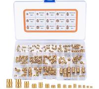 220 Pezzi Dado Inserto Filettato, Inserto Filettate in Ottone, M2/M2.5/M3/M4/M5/