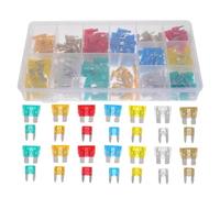 220 Pezzi Kit Fusibili Auto Mini Assortiti 5a 30a in Alluminio | Set Valori 5a, 7.5a, 10a, 15a, 20a, 25a, 30a, Compatibile Vari Modelli