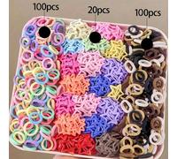 220 pezzi/set di elastici e fermagli per capelli colorati e carini, adatti per la vita quotidiana, il ritorno a scuola e gli eventi di celebrazione Tagli Unicastampa dappertuttoPoliestere