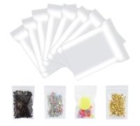 220 sacchetti in plastica con chiusura lampo, sacchetti trasparenti con chiusura lampo, mini sacchetti richiudibili, per gioielli, accessori, artigianato, oggetti da collezione (4x6 cm)