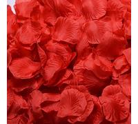 2200 petali di rosa rossa 1, 8x1, 8 '' tessuto non tessuto realistico petali di rosa facile fiore rosso fai-da-te senza manutenzione per matrimoni, coriandoli, date romantiche e proposte