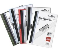 220000 Duraclip 30, Cartellina Con Clip per Archiviare Documenti, Capacità 1 - 3