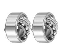 2202 Allineante Sfera Cuscinetti 15mmx35mmx14mm Doppia filo Apri Tipo 2pz