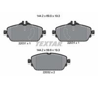 2203101 TEXTAR Kit pastiglie freno, Freno a disco per MERCEDES-BENZ,MERCEDES-BEN