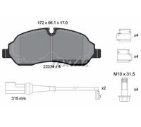 2203401 Kit pastiglie freno, Freno a disco Textar