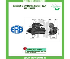220359A MOTORINO AVVIAMENTO FIAT 500 PANDA IDEA 1.3 MULTIJET= 438168 VALEO