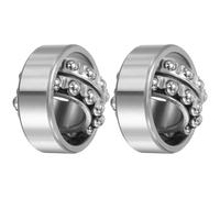 2205 Allineante Sfera Cuscinetti 25mmx52mmx18mm Doppia filo Apri Tipo 2pz
