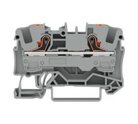 2206-1201 | WAGO 2-CONDUCTOR THROUGH TERMINAL BLOCK WITH PUSH-BUTTON 6 MM², GREY