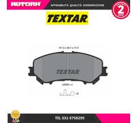 2206503 Kit pastiglie freno, Freno a disco anteriore (MARCA TEXTAR)..