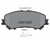 2206503 TEXTAR Kit pastiglie freno, Freno a disco per NISSAN,NISSAN (DFAC),RENAU