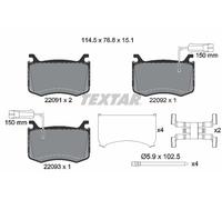 2209101 TEXTAR Kit pastiglie freno, Freno a disco per ALFA ROMEO