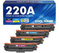 220A 220X Toner Compatibile per HP 220A Toner Color Laserjet Pro MFP 4302dw 4302fdw 4202dw 4202dn 4302fdn Nero Ciano Giallo Magenta, W2200A W2201A W2202A W2203A Con Chip 4PK