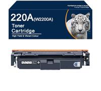 220A 220X Toner Compatibile per HP 220A W2200A W2201A W2202A W2203A Cartuccia Toner Compatibile per Color Laserjet Pro MFP 4302dw 4302fdw 4202dw 4202dn 4302fdn (nero)
