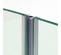 220cm - COPPIA di guarnizione magnetica/calamita IN LINEA per box doccia con due ante scorrevoli per VETRO 10mm-GMVL10