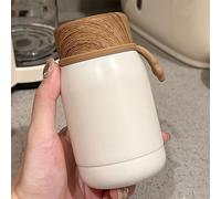 220ml / 7.4oz, Mini Termos da Caffè, Tazza Termica, A Tenuta Stagna e Resistente, Facile da Trasportare, Regalo per Uomo e Donna(White)
