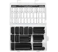 220pezzi Perno Di Tensione A Molla,8 Modelli Molla Spine,Assortimento Spine Elastiche,Perno Con Intaglio,Diviso Perno Di Centraggio,Molla Rullo Perno Acciaio Al Manganese M3/M4/M5/M6/M8/M10/M12/M14