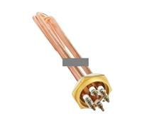 220V 6000W DN40 1-1/2" BSP Male Brass Head & Copper Tube Water Heater For Tank
