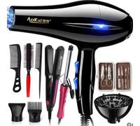 220V Asciugacapelli Professionale 2200W Gear Forte Potenza Asciugacapelli Spazzola Per Parrucchiere Barbiere Strumenti del Salone Asciugacapelli Ventilatore