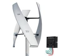 220v,BAOJUHUIKANG Generatore eolico a asse verticale da 5000W senza rumore, 220V 12V 24V 48V Turbina eolica a levitazione magnetica con controller MPPT per illuminazione domestica e stradale (Bianco)