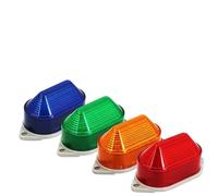220v Piccolo Led Spia 12v 24v TB40 Mini Lampeggiante Silenzioso Stroboscopico Faro Indicatore di Segnale luminoso Rosso Verde Arancione Blu IP54(Green 24v)
